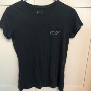 Navy Vintage Vineyard Vines Graphic Logo Tee